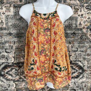 Floral Print Tank Top - Multicolor